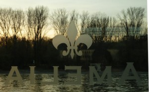 Gravur an der Tür