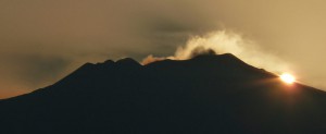 Sonnenuntergang über dem Ätna
