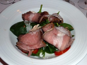 Steak and Spinach Salad