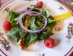 Spinach and Goat Cheese Salad