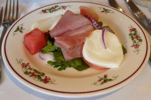 Watermelon Prosciutto Salad