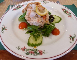 Poached Gulf Seafood Salad with Crab, Shrimp, Crawfish and Scallops