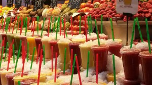Erfrischungen von La Boqueria