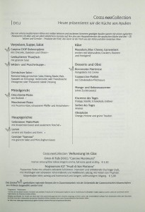 Speisekarte "Apulien"