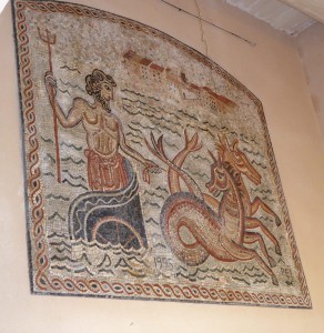 Poseidon-Mosaik am Fischmarkt
