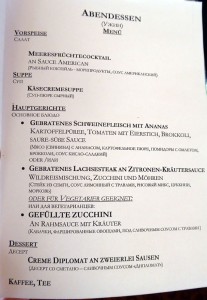 Speisekarte