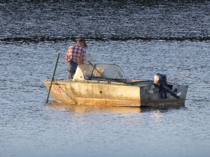 Angler am Abend