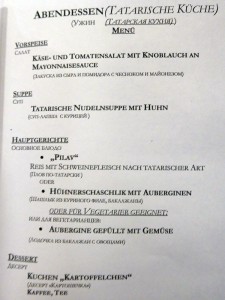 Speisekarte