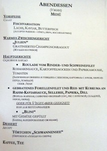 Speisekarte