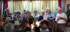 Wolga-Chor mit Birkenblättern