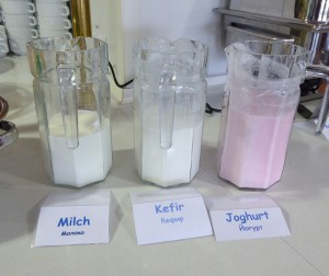 Milch, Kefir, Joghurt