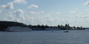 Goritsy - Blick auf die Anleger
