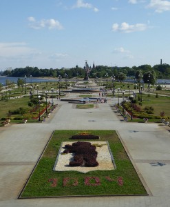 Park am Zusammenfluss der Kotorosl mit der Wolga