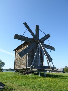 Getreide-Windmühle