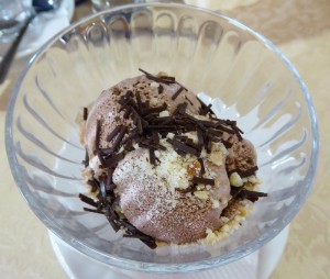 Eis mit Schokolade
