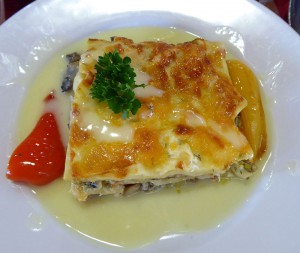 Gemüselasagne mit Käsesauce