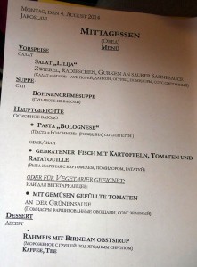 Speisekarte
