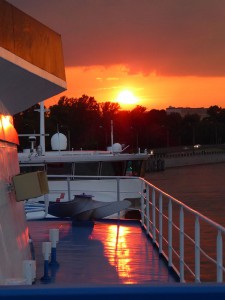 Sonnenuntergang in Sankt Petersburg