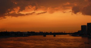 Sonnenuntergang in Sankt Petersburg