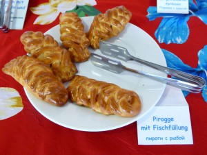 Piroggen mit Fisch (Lachs)