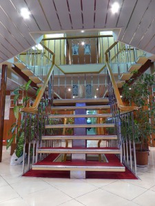 Treppenhaus an der Rezeption