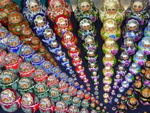 Markt-Impressionen Matrioschkas