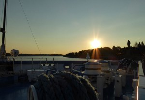 Lenin im Sonnenuntergang