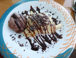 Chocolate Ice Cream Crèpe