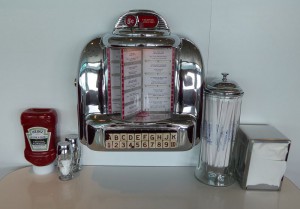 Tischdeko im Johnny Rocket´s