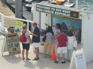 Touristeninformation am Pier