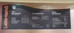 Starbucks im Café Latte-tudes