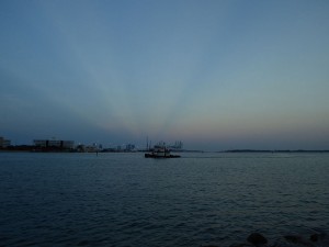 Abendstimmung am Hafen