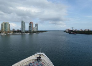 Blick auf South Point Beach und Fisher Island