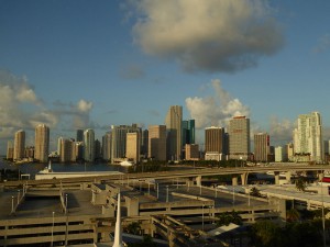 Miami leuchtet im Sonnenaufgang