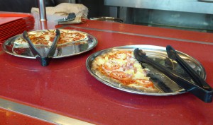 Pizzastücke