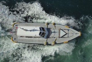 Lotsenboot von oben