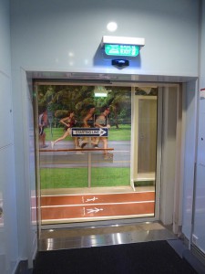 Abgang zur Joggingbahn