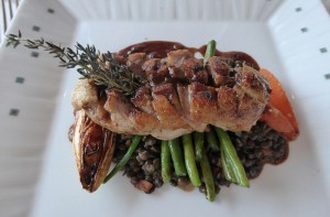 Muscovy Duck Breast on Lentils