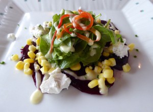 Roasted Baby Beets and Spinach