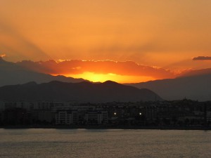 Abfahrt von Malaga