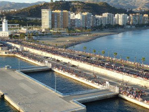 Abfahrt von Malaga