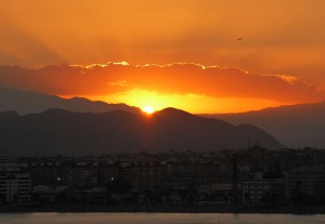 Abfahrt von Malaga