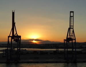 Abfahrt von Malaga