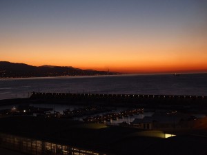 Sonnenaufgang in Malaga