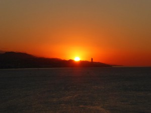 Sonnenaufgang in Malaga