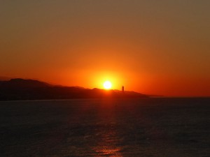 Sonnenaufgang in Malaga