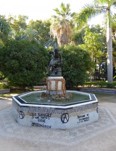 Park von Malaga - Brunnen