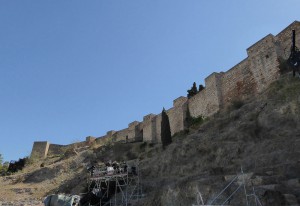 Blick zur Alcazaba vom Theater aus