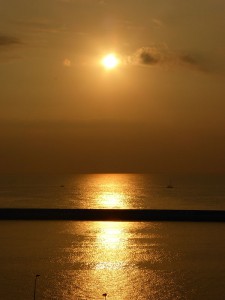 Sonnenaufgang in Barcelona