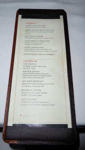 Chops Dessertkarte